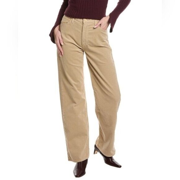 New Mother The Dodger Sneak Taos Taupe Straight Leg Jean Corduroy Size 28 - Picture 1 of 14